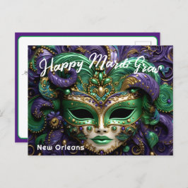💜 Magnificent Mardi Gras Briefkaart