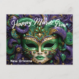 💜 Magnificent Mardi Gras Briefkaart