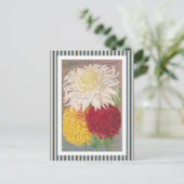 Magnificent Mums Vintage Art Briefkaart (Staand voorkant)