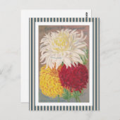 Magnificent Mums Vintage Art Briefkaart (Voorkant / Achterkant)