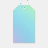 Magnificent Pastel Rainbow Wedding Cadeaulabel (Achterkant)