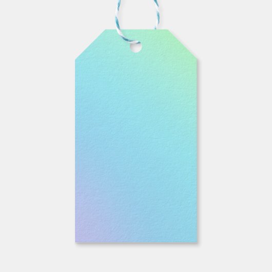 Magnificent Pastel Rainbow Wedding Cadeaulabel (Achterkant)