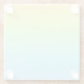 Magnificent Pastel Rainbow Wedding Glazen Onderzetter (Achterkant)
