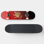 Magnificent Red Leo Zodiac Persoonlijk Skateboard (Horizontaal)