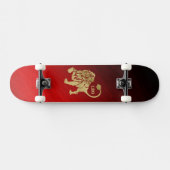 Magnificent Red Leo Zodiac Persoonlijk Skateboard (Horizontaal)