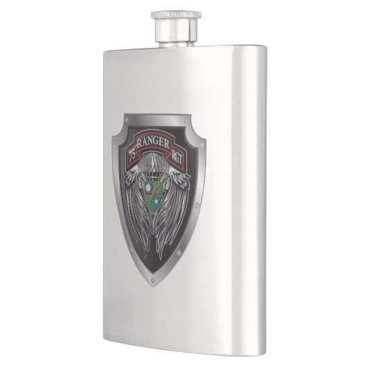 Magnificent Winged 75th Ranger Regimental Scroll Flacon (Links)
