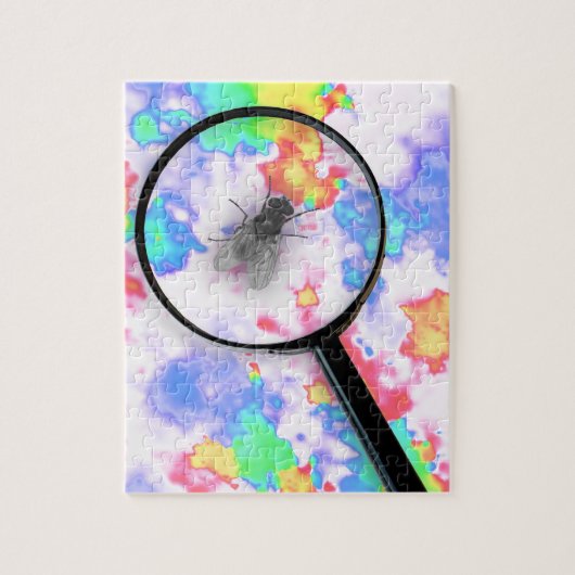 Magnified Fluro Fly Legpuzzel (Verticaal)