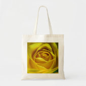 Magnifiek geel rozenmacroafbeelding tote bag (Voorkant)