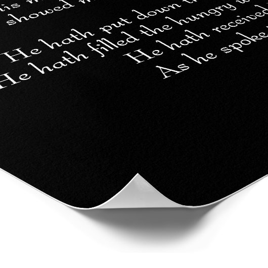 Magnifiek van de blote maagd poster (Hoek)