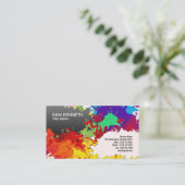 Magnifiek Visitekaartje voor kleurenplasma met mod (Staand voorkant)