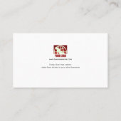 Magnifiek Visitekaartje voor kleurenplasma met mod (Achterkant)