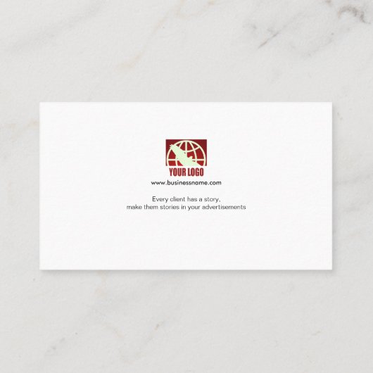 Magnifiek Visitekaartje voor kleurenplasma met mod (Achterkant)