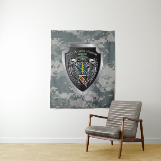 Magnifieke 5e Special Forces Group (Airborne) Wandkleed (In situ)