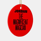 magnifieke goochelaar keramisch ornament (Rechts)