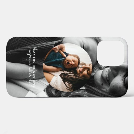 Magnifier Photo Collage Simple Round Lijst Case-Mate iPhone Case (Achterkant (horizontaal))