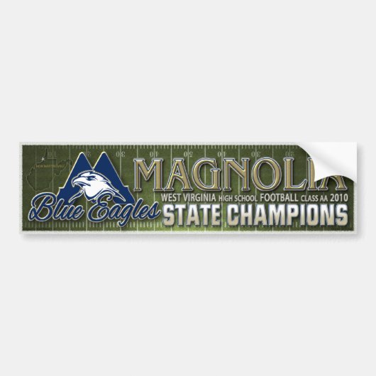 Magnolia 2010 Champs Bumpersticker (Voorkant)
