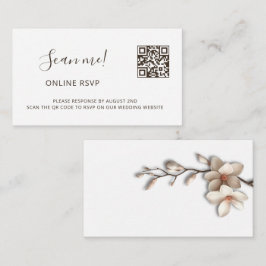 Magnolia 3D Bloemen RSVP Online Informatiekaartje