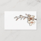 Magnolia 3D Flowers RSVP Online Informatiekaartje (Achterkant)