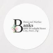 Magnolia-adreslabel Labels (Design 2)