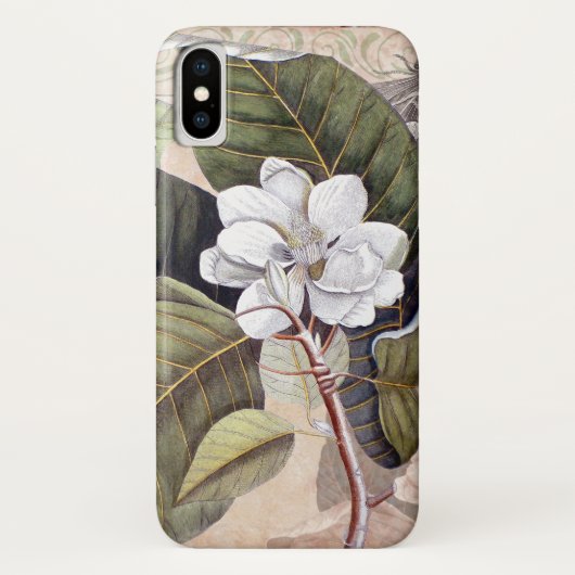  Magnolia Antiek Botanische Collage Case-Mate iPhone Case (Achterkant)