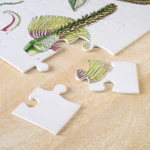 Magnolia Asian Flower Old Illustration Legpuzzel (Zijkant)