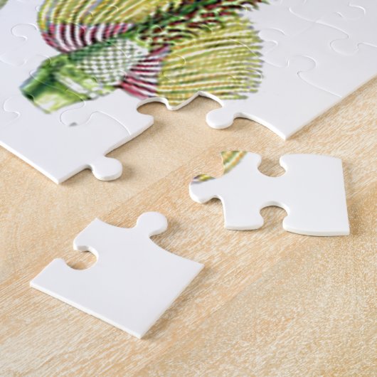 Magnolia Asian Flower Old Illustration Legpuzzel (Zijkant)