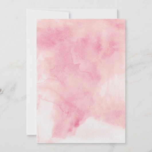 Magnolia Baby in Bloom Thee Uitnodiging (Achterkant)