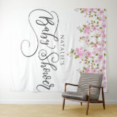 Magnolia Baby shower Achtergrond Wandkleed (In Situ (horizontaal))