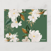 Magnolia begrafenis dank u, sympathie briefkaart (Achterkant)