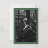 Magnolia begrafenisfoto dank u, sympathie notitiekaartje (Achterkant)