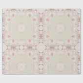  Magnolia Beige Ephemera Patroon Cadeaupapier (Vlak)