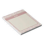  Magnolia Beige Ephemera Patroon Notitieblok (Schuin)