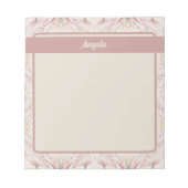  Magnolia Beige Ephemera Patroon Notitieblok (Voorkant)