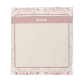  Magnolia Beige Ephemera Patroon Notitieblok