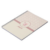  Magnolia Beige Ephemera Patroon Notitieboek (Linkerzijde)