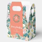 Magnolia & Berry Green Floral Holiday Bedankdoosjes (Geopend)