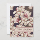 Magnolia Bewaar de datum bruiloft Magnolia uitnodi Save The Date (Voorkant)