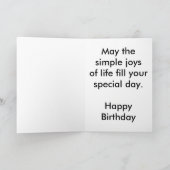 Magnolia Birthday Kaart (groot afdrukken) (Binnen)