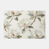 Magnolia Bloei Zachte Neutrale Patroon Deurmat (Voorkant)