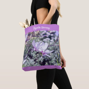 Magnolia bloeiende boom tote bag