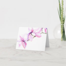 Magnolia bloem art kaart (a74)