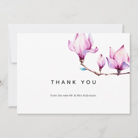 Magnolia Bloem Bedankkaart (Voorkant)