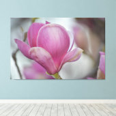 Magnolia Bloem Boom Canvas Afdruk (Insitu (Houten vloer))