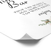 Magnolia bloem bruidsshower mimosa bar bord poster (Hoek)