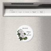 Magnolia Bloem Bruiloft Save the Date Magnet (Insitu (Vaatwasser))