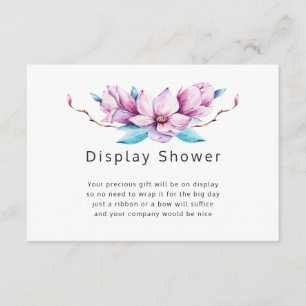 Magnolia Bloem Bruiloft Showershow Informatiekaartje