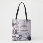 Magnolia Bloem Christelijke Schrift Jeremia 29:11 Tote Bag (Voorkant)
