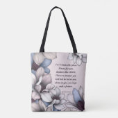 Magnolia Bloem Christelijke Schrift Jeremia 29:11 Tote Bag (Achterkant)