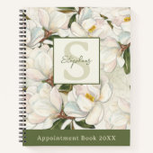 Magnolia Bloem Initialen Notitieboek (Voorkant)