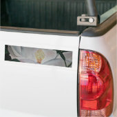 magnolia bloem olieverfschildering bumpersticker (Op Truck)